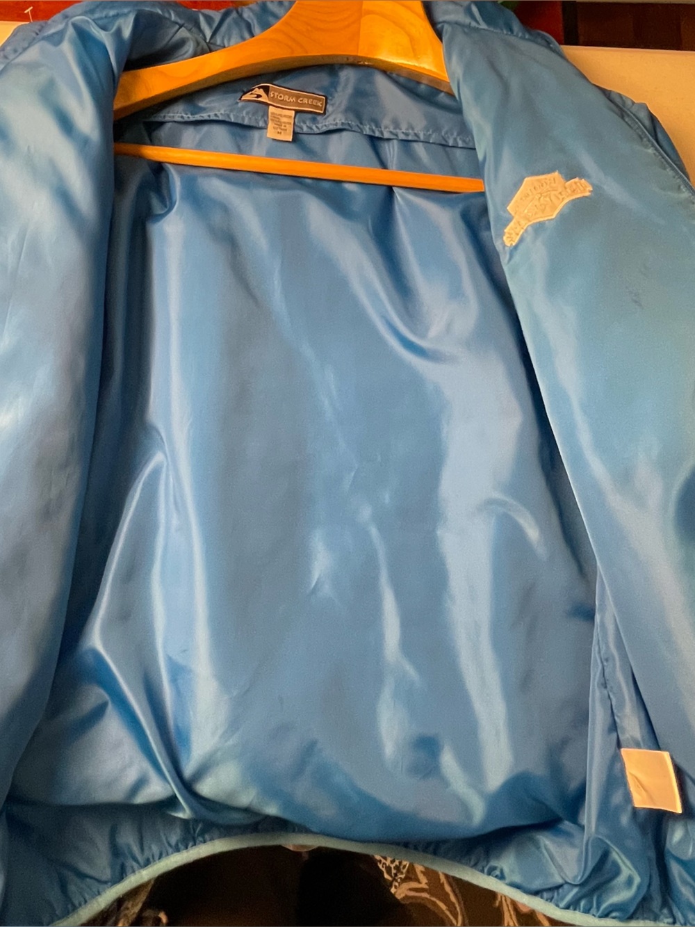 STORM CREEK Women’s Blue Quilted Full-Zip Puffer Jacket - Size M - Picture 14 of 14